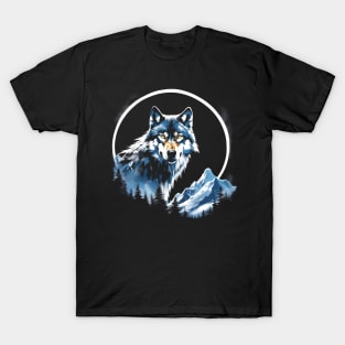 Wolf Art Nature Lover Fantasy T-Shirt